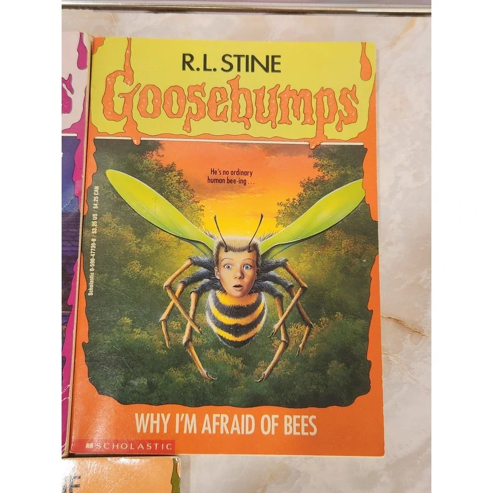Vtg 1st Edition Goosebumps Books '92-95 (# 1, 10, 17) Bees Dead Ghost R.L. Stine